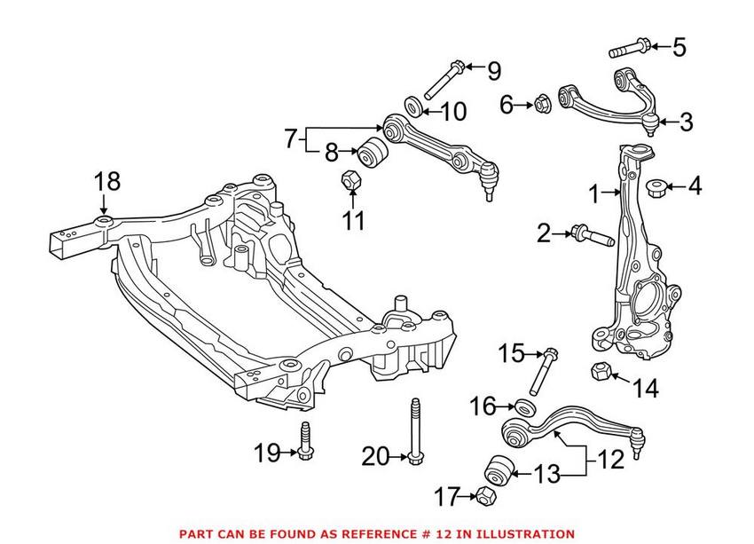 Mercedes Lateral Arm and Ball Joint Assembly - Front Driver Left 2053301905